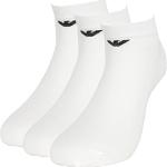 Chaussettes antidérapantes de créateur Armani Emporio Armani blanches en lot de 3 classiques pour homme 