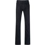 Jeans droits de créateur Armani Emporio Armani bleu nuit stretch W32 L34 pour homme en promo 