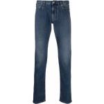 Jeans droits de créateur Armani Emporio Armani bleus en coton mélangé W32 L29 pour homme en promo 