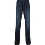 Jeans droits de créateur Armani Emporio Armani bleus délavés stretch W31 L29 classiques pour homme en promo 