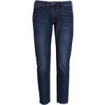 Jeans slim de créateur Armani Emporio Armani bleu indigo en coton mélangé délavés W32 L36 