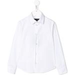 Chemises de créateur Armani Emporio Armani blanches à logo en coton mélangé enfant 