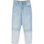 Jeans baggy de créateur Armani Emporio Armani bleues claires enfant classiques en promo 