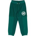 Pantalons de sport de créateur Armani Emporio Armani verts en coton mélangé enfant en promo 
