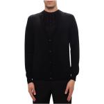 Cardigans de créateur Armani Emporio Armani noirs en laine à col rond Taille 3 XL 