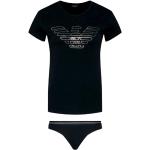 Pyjamas de créateur Armani Emporio Armani noirs Taille L pour femme 