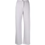 Pantalons taille haute de créateur Armani Emporio Armani lilas en viscose stretch pour femme 