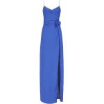 Maxis robes de soirée de créateur Armani Emporio Armani bleu roi en viscose maxi à col en V Taille XL pour femme 