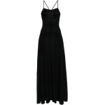 Robes de créateur Armani Emporio Armani noires à rayures à rayures longues Taille XL pour femme 
