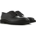 Chaussures montantes de créateur Armani Emporio Armani noires en caoutchouc à bouts ronds à lacets Pointure 44,5 look business pour homme 