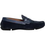 Chaussures casual de créateur Armani Emporio Armani bleues à logo en cuir Pointure 41 look casual pour homme 