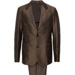 Vestes en lin de créateur Armani Emporio Armani marron en viscose à manches longues Taille 3 XL classiques pour homme 