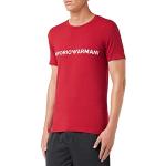 T-shirts de créateur Armani Emporio Armani rouge cerise à manches courtes à manches courtes Taille L look fashion pour homme 