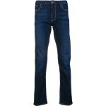 Jeans droits de créateur Armani Emporio Armani bleus classiques pour homme en promo 