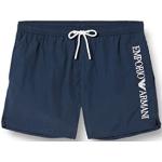 Shorts de bain de créateur Armani Emporio Armani bleu marine avec broderie Taille 3 XL look fashion pour homme 