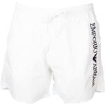 Shorts de bain de créateur Armani Emporio Armani blancs avec broderie Taille 3 XL look fashion pour homme 