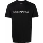 T-shirts à imprimés de créateur Armani Emporio Armani noirs en jersey à manches courtes pour homme 