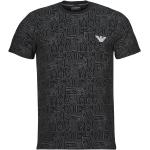 T-shirts de créateur Armani Emporio Armani noirs all Over Taille XXL pour homme 