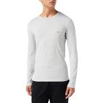 Emporio Armani T- Shirt Basique en Coton Stretch, Gris, XL Homme