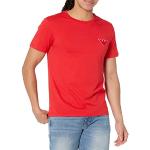 T-shirts de créateur Armani Emporio Armani rouge rubis à manches courtes à manches courtes Taille XL look fashion pour homme 