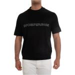 T-shirts de créateur Armani Emporio Armani noirs en lyocell éco-responsable Taille XS look casual pour homme 