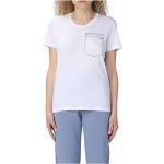 T-shirts de créateur Armani Emporio Armani blancs en coton Taille XL pour femme 