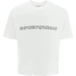 T-shirts de créateur Armani Emporio Armani blancs en lyocell éco-responsable Taille XS look casual pour homme 