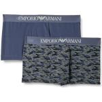 Emporio Armani Underwear Emporio Armani Men's 2-Pack Classic Pattern Mix Trunk Les Troncs, Camou Print/Indigo, M (Lot de 2) pour des Hommes