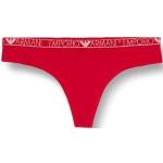 Strings de créateur Armani Emporio Armani rouge rubis à logo bio en lot de 2 look fashion pour femme 