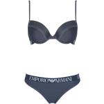 Bikinis push-up de créateur Armani Emporio Armani bleus Taille L pour femme 