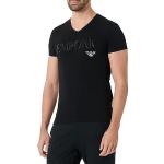 T-shirts de créateur Armani Emporio Armani noirs à manches courtes à manches courtes Taille XL look fashion pour homme 