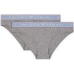 Shorties de créateur Armani Emporio Armani gris clair en lot de 2 Taille S look fashion pour femme 