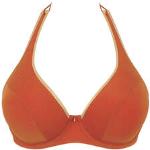 Hauts de bikini Empreinte orange en lycra à perles Taille S pour femme 