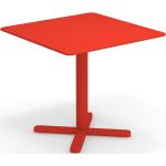 Emu Table de jardin Darwin 80x80cm pliable rouge écarlate LxPxH 80x80x74cm