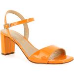Sandales Unisa orange en cuir en cuir Pointure 39 avec un talon entre 7 et 9cm pour femme 