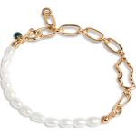 Bracelets de perles argentés en émail à perles pour femme 