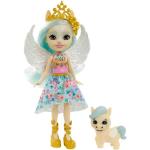 ENCHANTIMALS Royals mini-poupée Paolina Pégase, figurine animale Wingley et accessoires, jouet pour enfant, GYJ03, Violet