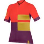 Maillots de cyclisme Endura rouges en polyester Taille XL pour femme 
