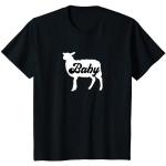 T-shirts noirs à motif moutons enfant Taille 2 ans look fashion 