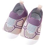 Baskets à lacets violettes en daim respirantes pour pieds larges à lacets Pointure 22 look casual pour garçon 