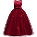 Robes de cérémonie rouge bordeaux en dentelle Taille 6 ans look fashion pour fille de la boutique en ligne Amazon.fr 