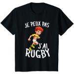 Maillots de rugby noirs enfant Taille 2 ans look fashion 
