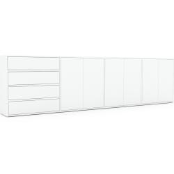 Enfilade - Blanc, design, buffet, avec porte Blanc et tiroir Blanc - 301 x 80 x 35 cm