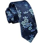 Cravates de mariage bleu marine à motif paisley Tailles uniques look business pour homme 