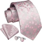Cravates de mariage rose bonbon à fleurs en microfibre Tailles uniques look fashion pour homme 
