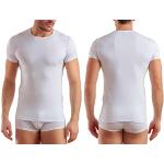 Enrico Coveri 3 t-Shirt homme demi-manches col rond coton biélique Art ET1000, Blanc, Medium