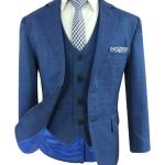 Chemises bleues à carreaux en polyester à carreaux classiques pour garçon de la boutique en ligne Etsy.com 