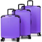Valises rigides Travelite lilas en lot de 3 pour femme en promo 
