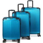 Valises rigides Travelite bleues en lot de 3 pour femme en promo 