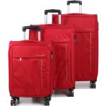 Ensemble 3 valises souples Madisson Londres 2 Rouge